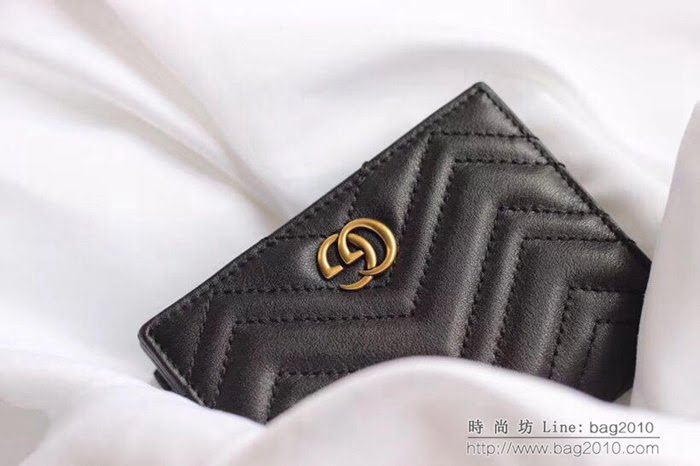 GUCCI古馳 錢包 實物拍攝 原廠材料 女款翻蓋短錢包 466492   ydgq3260